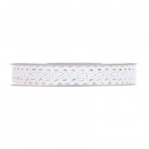 N/SMALL LACE 15MM 10MT -white