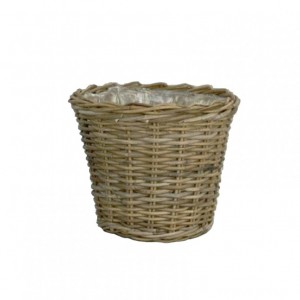 CESTO PORTAVASO RATTAN D38 H31 - grigio