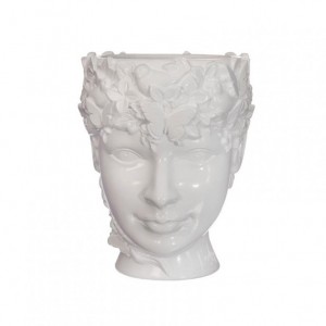 VASO LADY CERAM.19X15 H18 - bianco