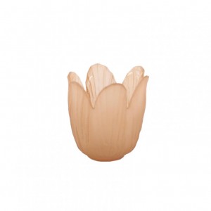 PORTACANDELA TULIP D7,5 H7,5cm - peach