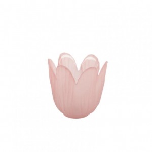 PORTACANDELA TULIP D7,5 H7,5cm - rose