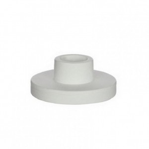 PORTACANDELA GESSO D7 H3 cm - bianco