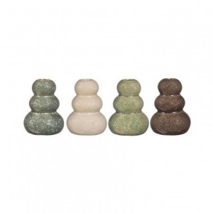 VASO CERAMICA PEBBLE D7 H9,5 4ass.-verde