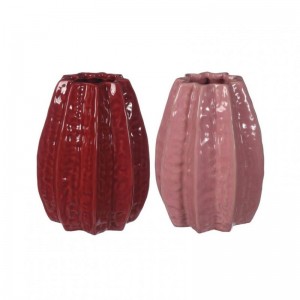 VASO CARAMBOLA ceram.D11,5 H15-2ass.rosa