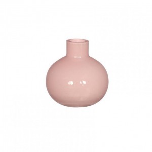 VASO VETRO ROSE D13 H13 cm - lt. pink