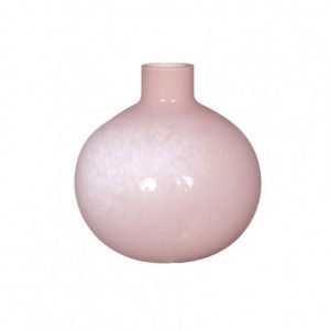 VASO VETRO ROSE D18 H18 cm - lt. pink