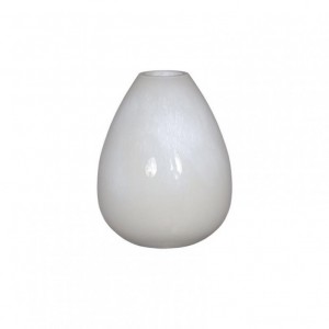 VASO VETRO LILY D12 H15 cm - white