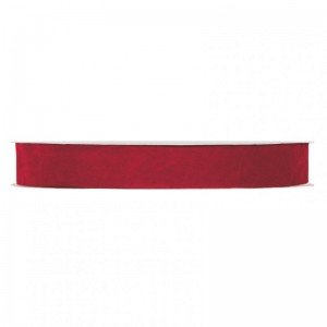 N/DOUBLE VELVET 25MM 30MT -red