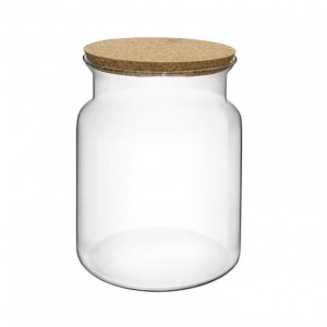 VASO VETRO D15 H20 CM TAPPO SUGHERO