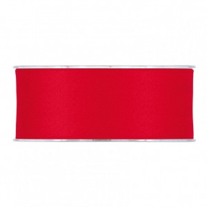N/DOUBLE SATIN 40MM 15MT - red