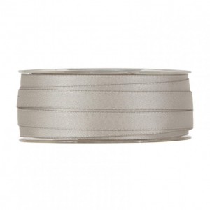 N/DOUBLE SATIN 10MM 35MT - silver