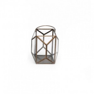 LANTERNA 17X18 H18 - brass gold