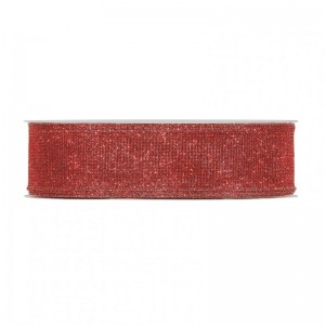 N/GLITTER NET 40MM 50MT - red