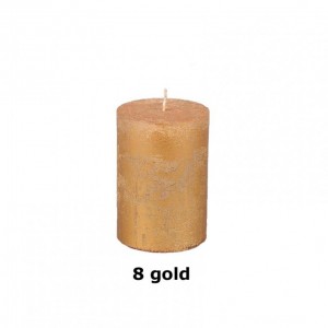 RUSTIC CANDLE (100/70) -gold