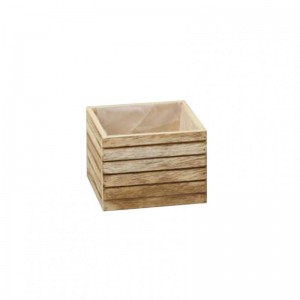 CASSETTA LEGNO 14X14 H12,5 - naturale