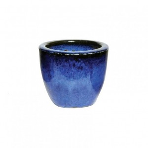 VASO Egg CERAMICA D22 H21 - blue