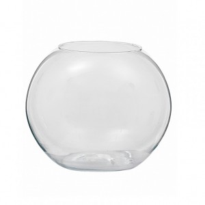 FISH GLASS DM 38 X H 32 CM