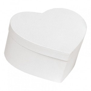 HEART BOX 9,5X7,5XH6,5 - white