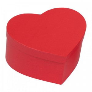 HEART BOX 9,5X7,5XH6,5 - red
