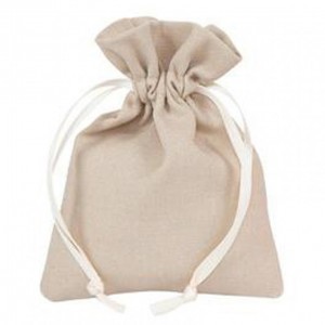 COTTON BAG 9X12 CM 10 pcs - dove gray