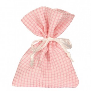SACCH. QUADRETTI CM 8X10 pz 10 - pink