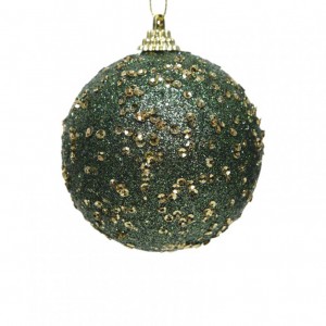SFERA PAILLETTES FOAM D8cm - pine green