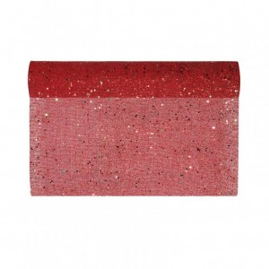 RUNNER ROTOLO XMAS TIME 48CM 5MT - red