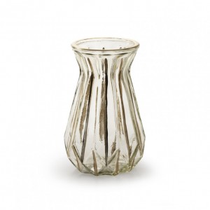 VASETTO GRACE D10 H15 cm - righe oro