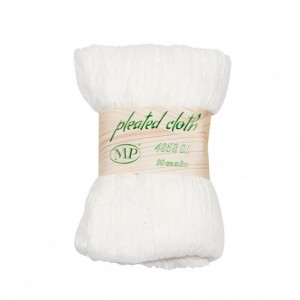 RUNNER PLEATED 90CM 3MT - white