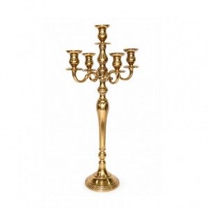 CANDELABRO ALLUM.RAWGOLD H100CM-7fuochi