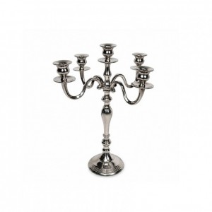 CANDELABRO ALLUM. H40 5fuochi - nickel