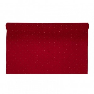 RUNNER XMAS DIAMONDS 48cm 1,8mt - red