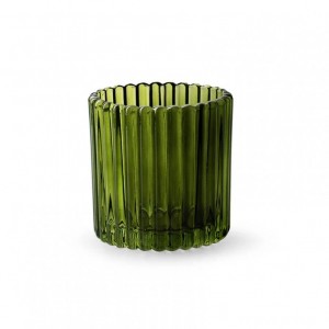PORTACANDELA CROSBY D9 H9 cm - green
