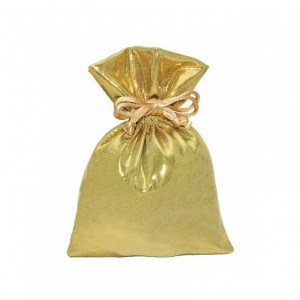 SACCHETTO LUXURY 10X14cm 10pz - gold