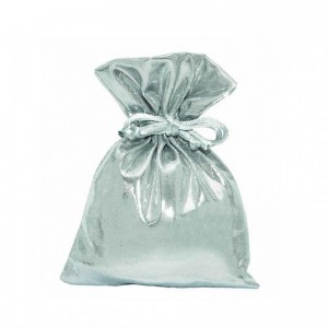 SACCHETTO LUXURY 10X14cm 10pz - silver