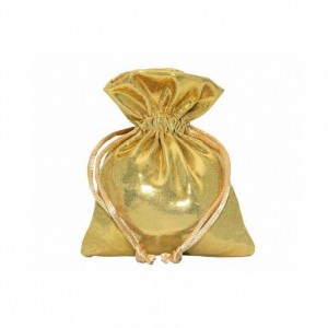 SACCHETTO LUXURY 8X10cm 10pz - gold