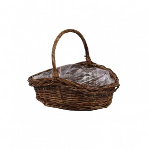 CESTO con manico 31X28 H11/25 - marrone