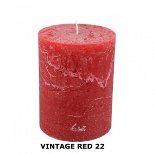 RUSTIC CANDLE (130/100) -vintage red