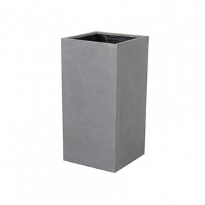 VASO FIBERSTONE 40X40 H80 - grey