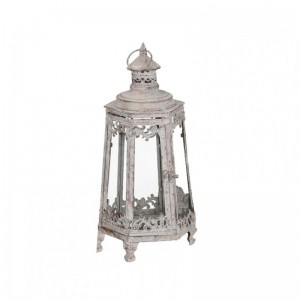 LANTERNA MET. 22X22XH47- grigio