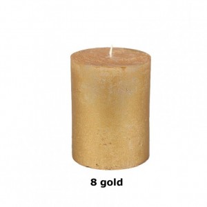 METAL RUSTIC CANDLE (130/100) -gold