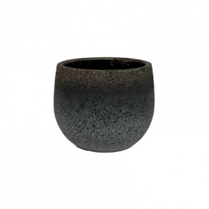 VASO MILAAN CERAMICA D19 H17 - nero