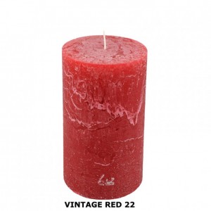 CANDELA RUSTICA (200/100) -vintage red