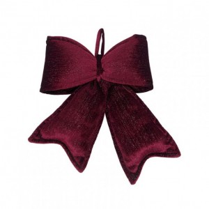 FIOCCO VELVET GLIT. cm29 H36 - bordeaux