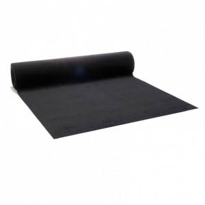 RUNNER VELVET DELUXE 2,5mt X 47cm - black