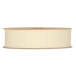 N/ORGANZA MATT 25MM 20MT - cream