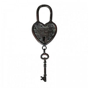 KEY C / PADLOCK MET. 9XH27 - gray