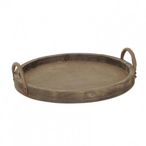 ROUND TRAY c / man D45 H4 - brown