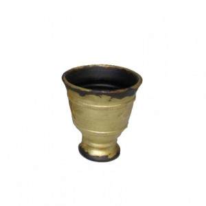 COPPA CERAMICA D17 H18,5 cm - oro