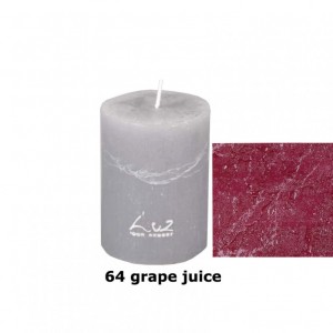RUSTIC CANDLE 8XD6cm - grape juice